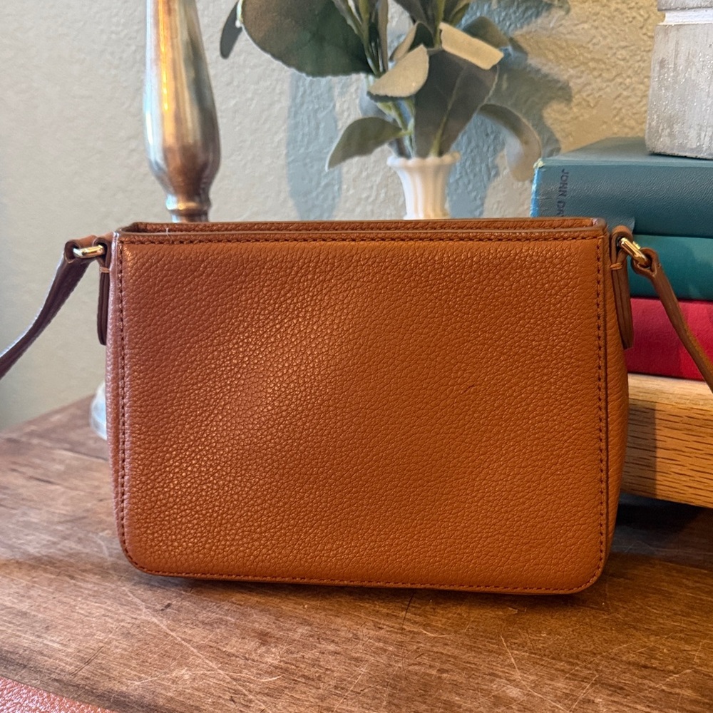 Kate Spade Brown Pebbled Leather Tassel Crossbody Bag - Picture 3 of 10